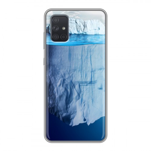 Дизайнерский силиконовый чехол для Samsung Galaxy A71 Льды