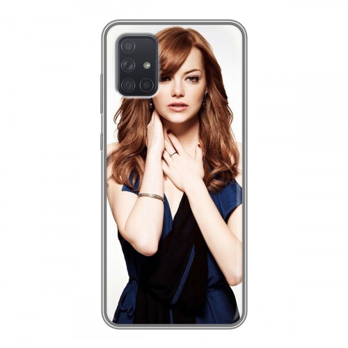 Дизайнерский силиконовый чехол для Samsung Galaxy A71 Эмма Стоун
