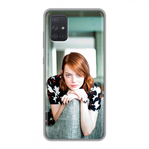 Дизайнерский силиконовый чехол для Samsung Galaxy A71 Эмма Стоун