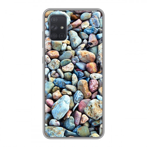 Дизайнерский силиконовый чехол для Samsung Galaxy A71 Текстура камня