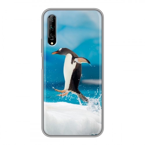 Дизайнерский пластиковый чехол для Huawei Y9s Пингвины