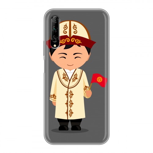 Дизайнерский силиконовый чехол для Huawei Y9s флаг Киргизии