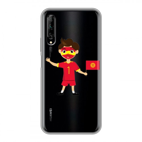 Полупрозрачный дизайнерский пластиковый чехол для Huawei Y9s флаг Киргизии