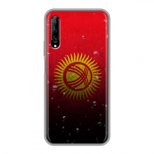 Дизайнерский силиконовый чехол для Huawei Y9s Флаг Киргизии