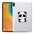 Полупрозрачный дизайнерский силиконовый чехол для Huawei MatePad Pro Прозрачные панды - смайлики