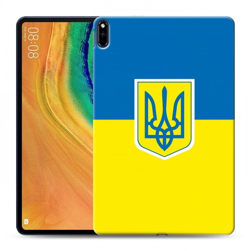 Дизайнерский силиконовый с усиленными углами чехол для Huawei MatePad Pro Флаг Украины