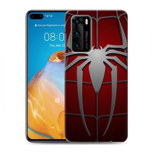 Дизайнерский пластиковый чехол для Huawei P40 Человек-паук
