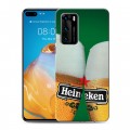 Дизайнерский пластиковый чехол для Huawei P40 Heineken