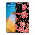Дизайнерский пластиковый чехол для Huawei P40 Pro Люксовые цветы