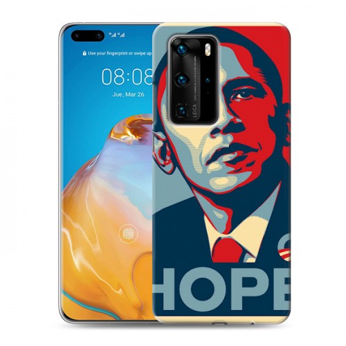 Дизайнерский пластиковый чехол для Huawei P40 Pro Барак Обама