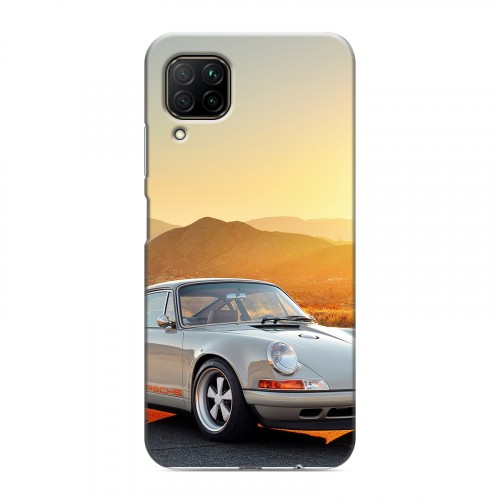 Дизайнерский силиконовый с усиленными углами чехол для Huawei P40 Lite Porsche