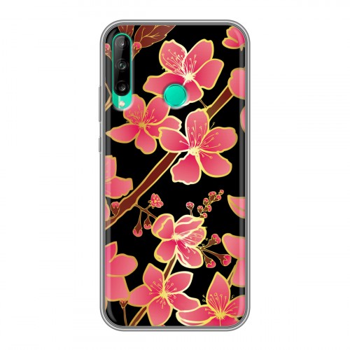 Дизайнерский силиконовый чехол для Huawei P40 Lite E Люксовые цветы