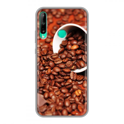 Дизайнерский силиконовый чехол для Huawei P40 Lite E кофе текстуры