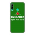 Дизайнерский пластиковый чехол для Huawei P40 Lite E Heineken