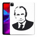 Полупрозрачный дизайнерский пластиковый чехол для Ipad Pro 12.9 (2020) В.В.Путин 