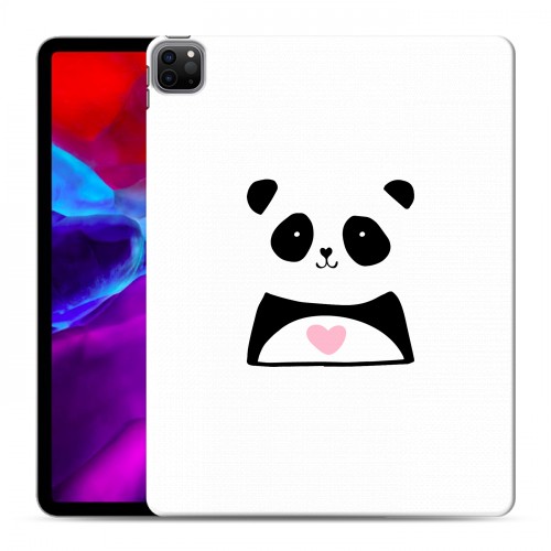 Полупрозрачный дизайнерский пластиковый чехол для Ipad Pro 12.9 (2020) Прозрачные панды - смайлики