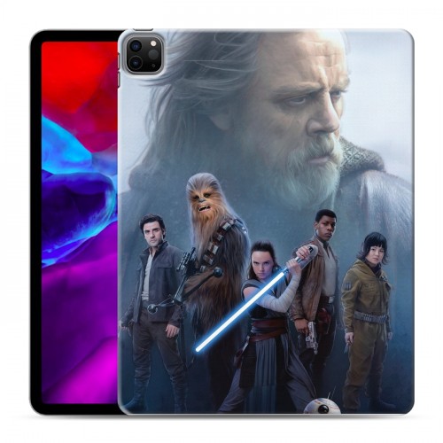 Дизайнерский пластиковый чехол для Ipad Pro 12.9 (2020) Star Wars : The Last Jedi