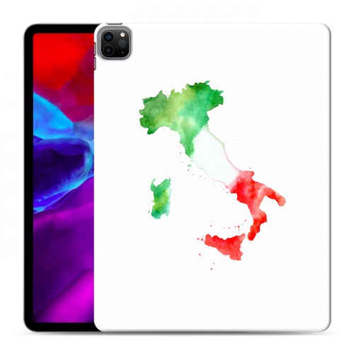 Полупрозрачный дизайнерский пластиковый чехол для Ipad Pro 12.9 (2020) Флаг Италии