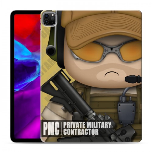 Дизайнерский пластиковый чехол для Ipad Pro 12.9 (2020) Армейцы мультяшки
