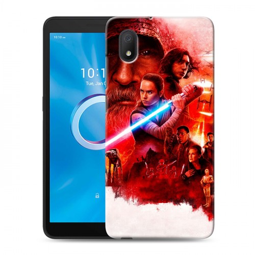 Дизайнерский пластиковый чехол для Alcatel 1B (2020) Star Wars : The Last Jedi