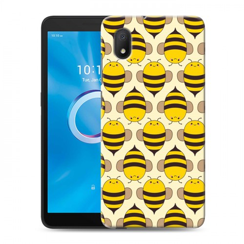 Дизайнерский силиконовый чехол для Alcatel 1B (2020) Пчелиные узоры