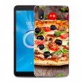 Дизайнерский силиконовый чехол для Alcatel 1B (2020) Пицца