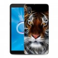 Дизайнерский силиконовый чехол для Alcatel 1B (2020) Тигры