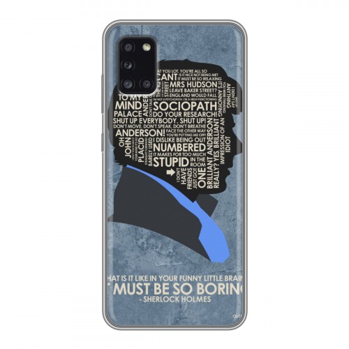 Дизайнерский силиконовый чехол для Samsung Galaxy A31 Шерлок