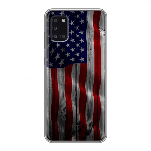 Дизайнерский силиконовый чехол для Samsung Galaxy A31 Флаг США