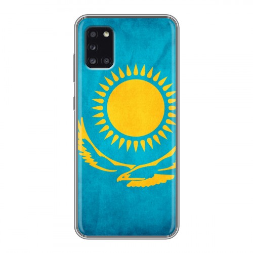 Дизайнерский силиконовый чехол для Samsung Galaxy A31 Флаг Казахстана