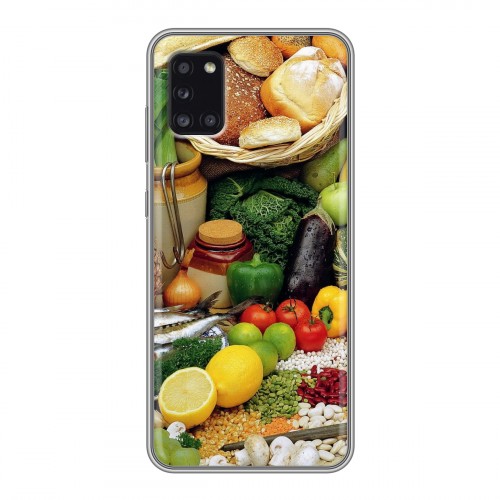 Дизайнерский силиконовый чехол для Samsung Galaxy A31 Овощи