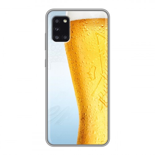 Дизайнерский силиконовый чехол для Samsung Galaxy A31 Budweiser
