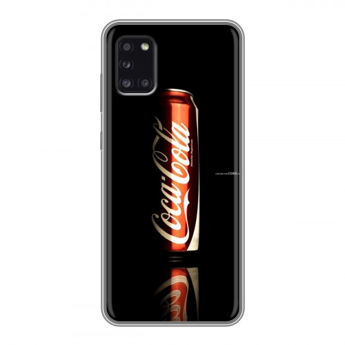 Дизайнерский силиконовый чехол для Samsung Galaxy A31 Coca-cola