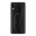 Полупрозрачный дизайнерский пластиковый чехол для ZTE Blade A5 (2020) Стикеры к Дню Победы