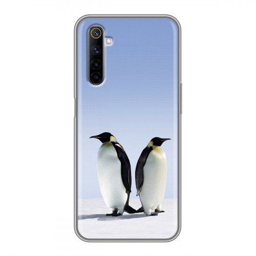 Дизайнерский силиконовый чехол для Realme 6 Пингвины