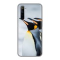Дизайнерский силиконовый чехол для Realme 6 Пингвины