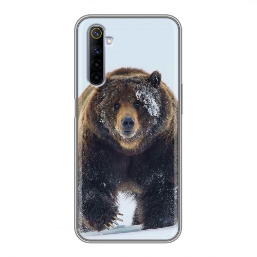 Дизайнерский силиконовый чехол для Realme 6 Медведь
