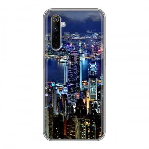 Дизайнерский силиконовый с усиленными углами чехол для Realme 6 Гонконг
