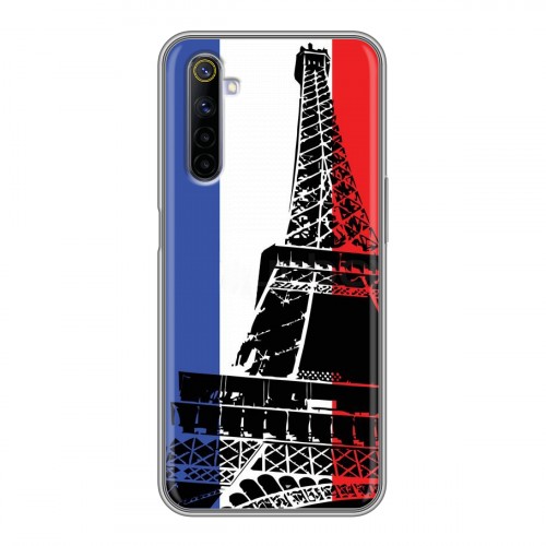 Дизайнерский силиконовый чехол для Realme 6 Флаг Франции
