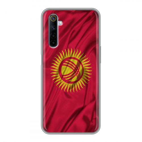 Дизайнерский силиконовый чехол для Realme 6 Флаг Киргизии