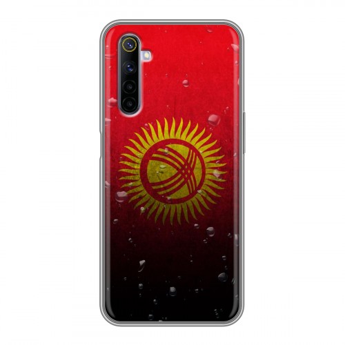 Дизайнерский силиконовый чехол для Realme 6 Флаг Киргизии