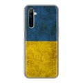 Дизайнерский силиконовый чехол для Realme 6 Флаг Украины