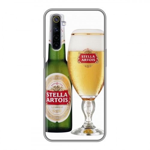 Дизайнерский силиконовый чехол для Realme 6 Stella Artois