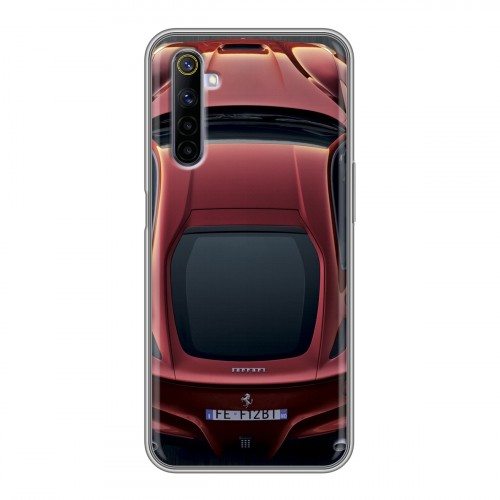 Дизайнерский силиконовый чехол для Realme 6 Ferrari