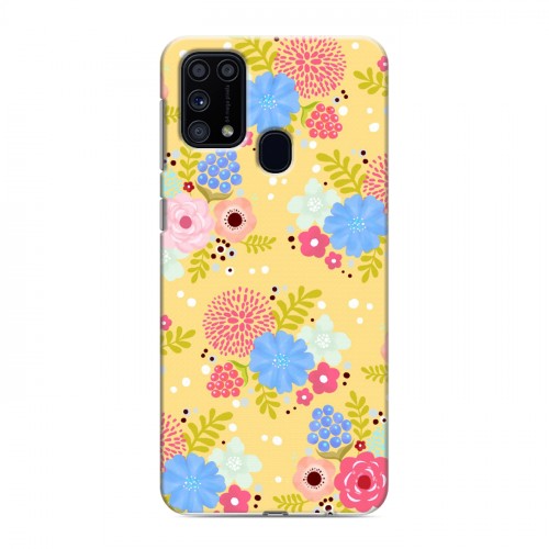 Дизайнерский силиконовый чехол для Samsung Galaxy M31 Причудливые цветы