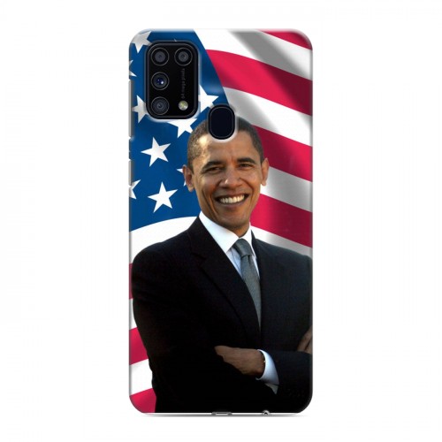 Дизайнерский силиконовый чехол для Samsung Galaxy M31 Барак Обама