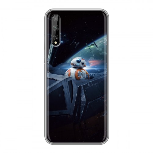 Дизайнерский силиконовый чехол для Huawei Y8p Star Wars : The Last Jedi