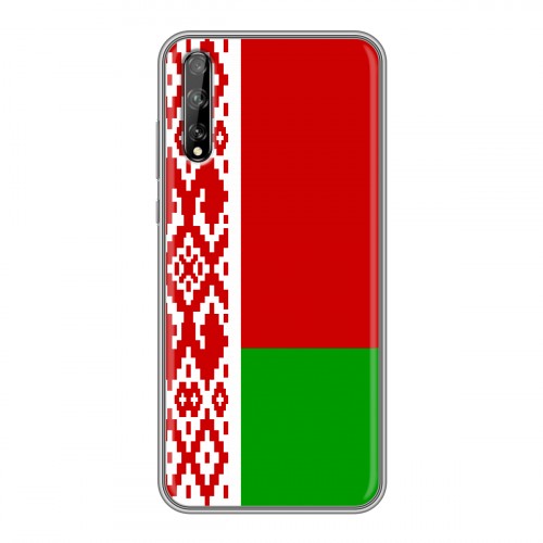 Дизайнерский силиконовый чехол для Huawei Y8p Флаг Белоруссии