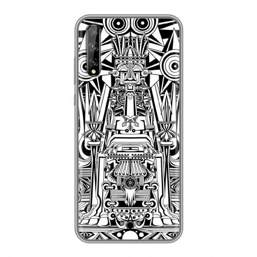 Дизайнерский силиконовый чехол для Huawei Y8p Мистические божества
