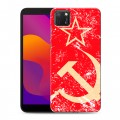 Дизайнерский силиконовый чехол для Huawei Honor 9S Флаг СССР 